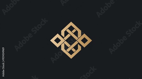 A professional logo for a consulting firm, with a strong geometric symbol and classic font