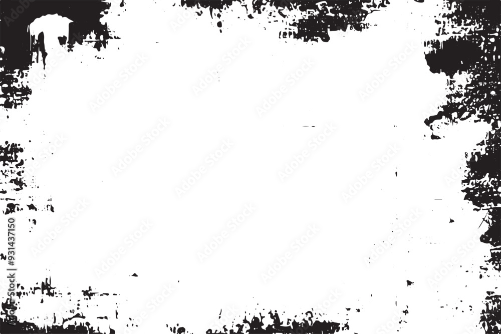 Obraz premium Aged Black and White Vintage Grunge Texture Design