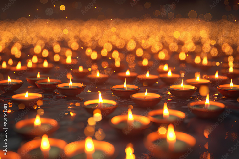 Beautiful greeting card with bright holiday composition for happy and celebrate Diwali Beautiful greeting card with bright holiday composition for happy and celebrate Diwali