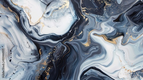 Abstract Swirling Paint
