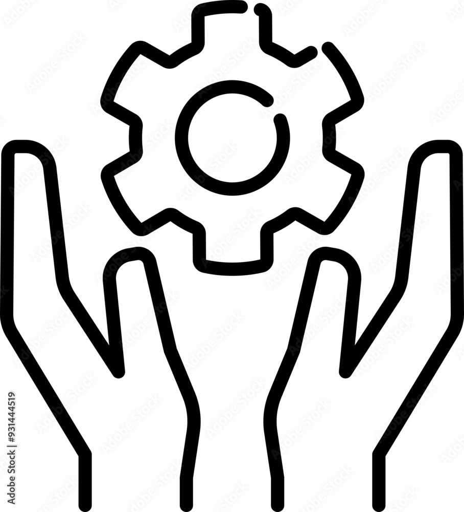 Service icon. Support symbol. Linear style. Service icon. Support symbol. Linear style.