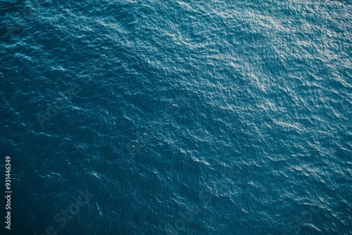 Fototapeta Naklejka Na Ścianę i Meble -  Top view of calm sea water texture background