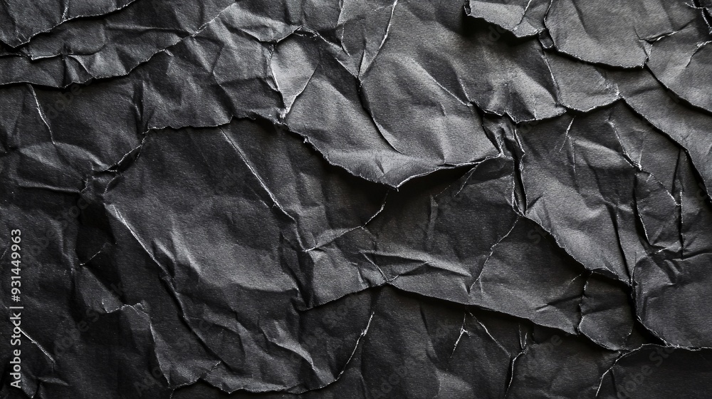 Black paper with uneven white marks creating a rough worn texture Black paper with uneven white marks creating a rough worn texture