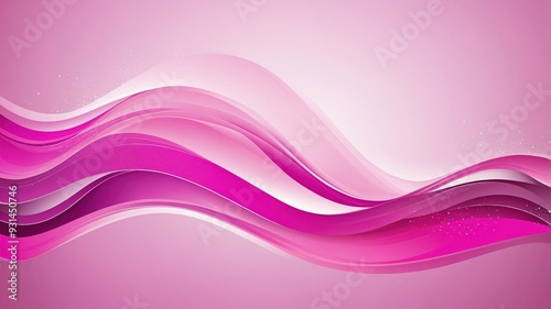 Abstract pink wavy Christmas background with space.