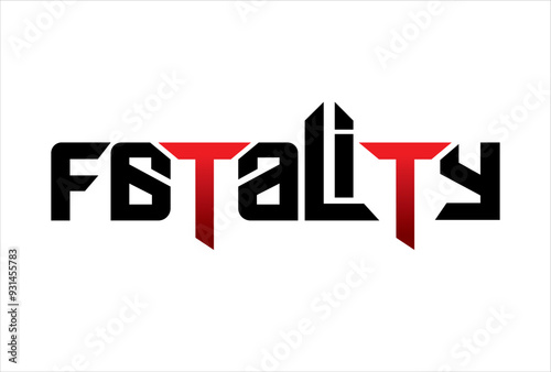 fatality typography design vector, for t-shirt, poster and other uses