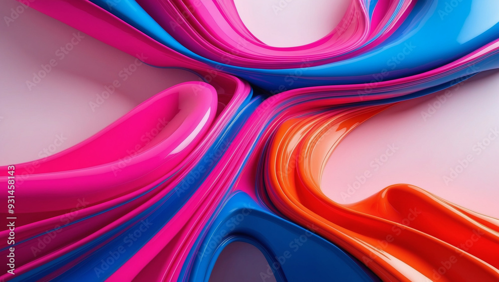 Chromatic Flow, an abstract depiction of fluid streams of color merging and flowing across the canvas, with a rich palette of shiny colors Chromatic Flow, an abstract depiction of fluid streams of color merging and flowing across the canvas, with a rich palette of shiny colors