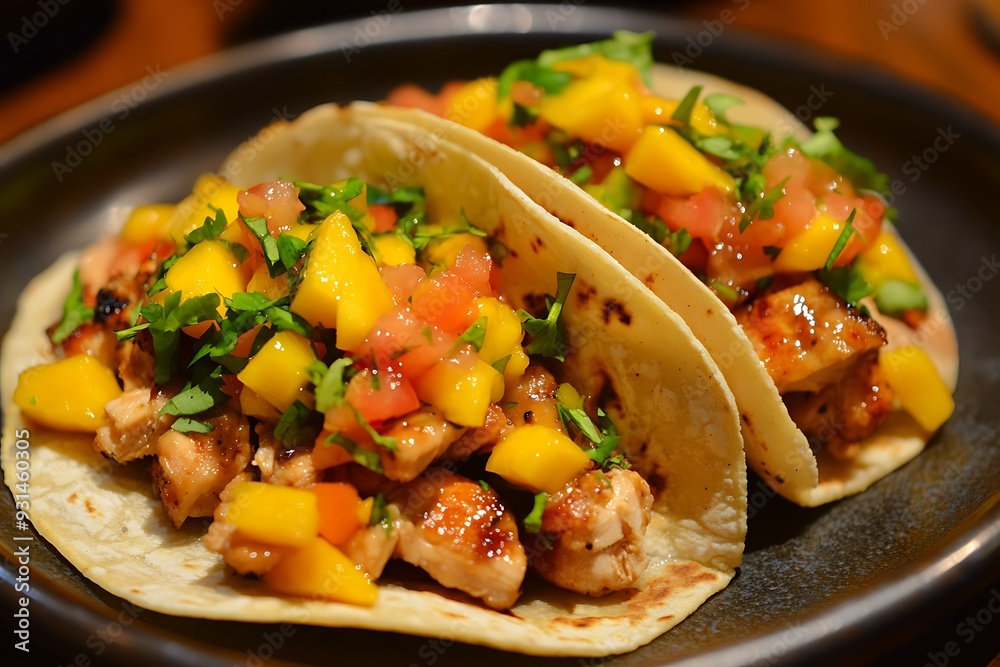 Grilled Chicken Tacos with Mango Salsa Grilled Chicken Tacos with Mango Salsa