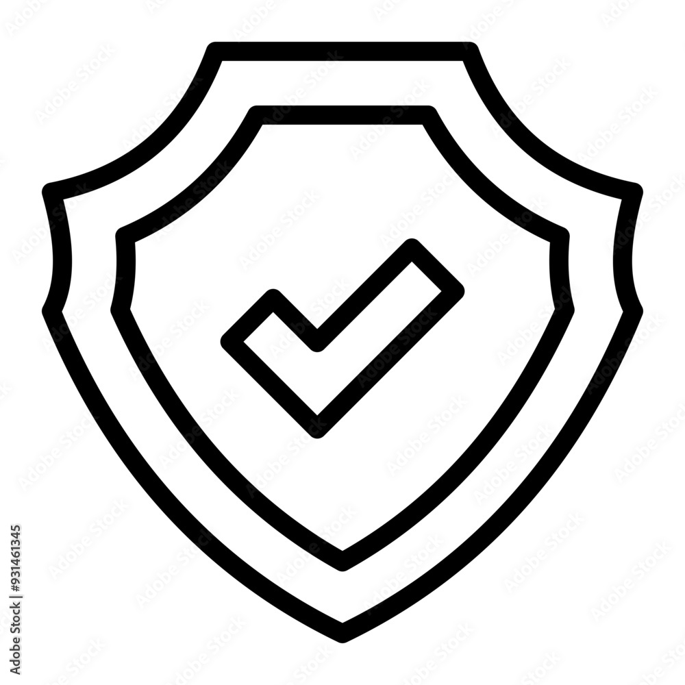 Safety Vector Line Icon Safety Vector Line Icon