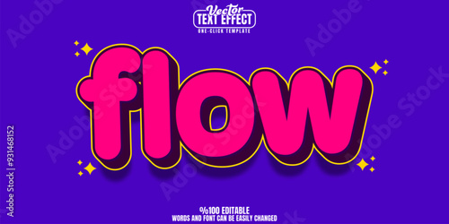 Retro editable text effect, customizable poster and vintage 3d font style