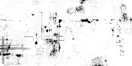 Black grainy texture isolated on white background. Distress overlay textured. Rough black and white texture vector. Distressed overlay texture. Grunge background. Abstract textured effect.