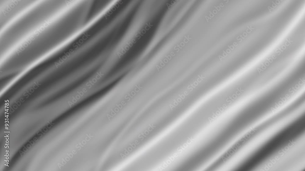 Blurred wavy gray scale background animation. with a white diagonal light suitable for modern design projects in need of a