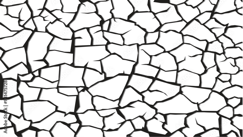 Natural cracks background. Vector overlay texture of cracked surface Natural cracks background. Vector overlay texture of cracked surface