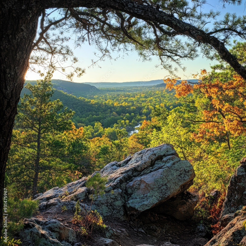 Fototapeta premium A picturesque scene of the famous D.L. Bliss State Park, showcasing its natural beauty and pristine landscapes