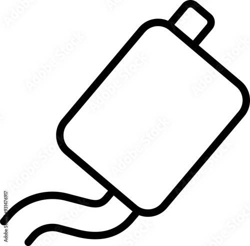 Exhaust pipe icon. Linear style.