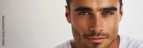 A man with a beard and glasses is smiling at the camera. He has a clean-shaven face and a well-groomed appearance photo