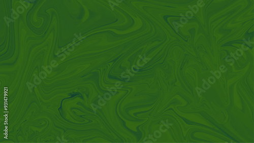 Green liquid marble