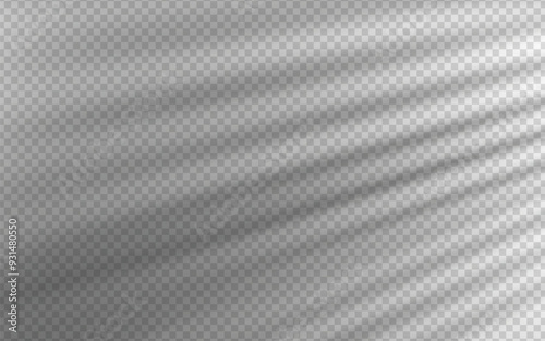 Light effect shadow overlay from blind isolated transparent background.