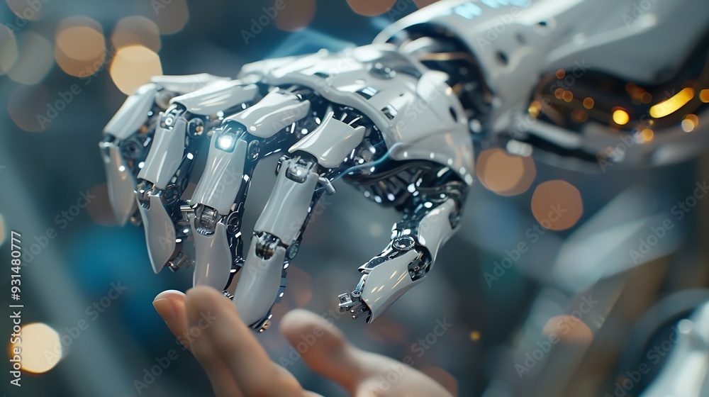 Human interact with AI artificial intelligence virtual assistant chatbot in concept of AI artificial intelligence prompt engineering LLM AI deep learning to use generative AI for work  : Generative AI