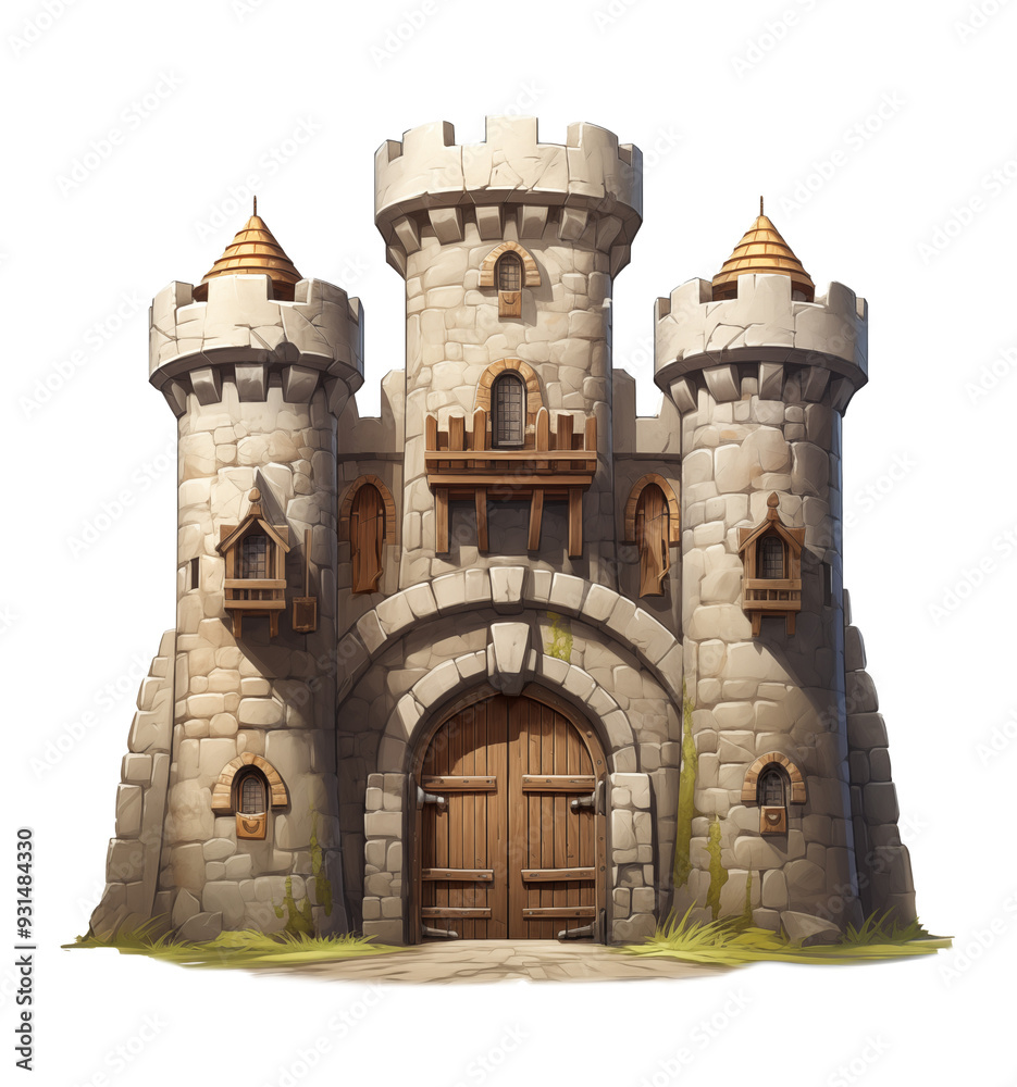 Obraz premium castle tower on a transparent background
