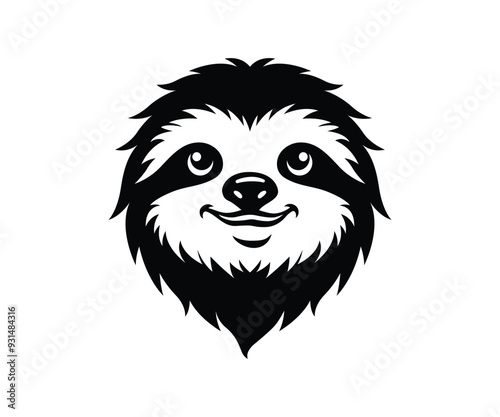 Sloth head vector