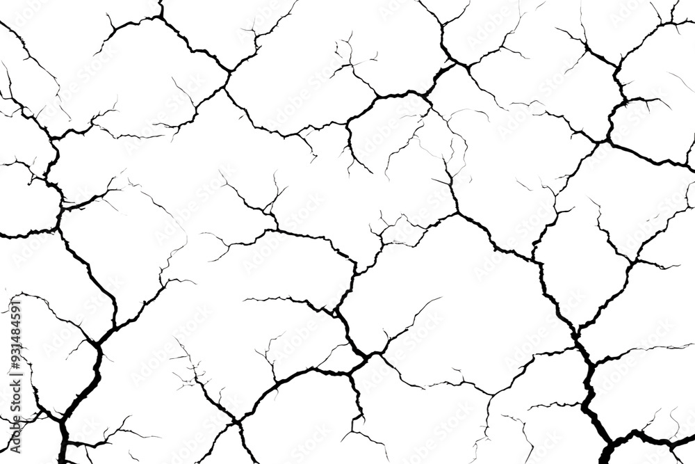 Large cracks on transparent background. Cracks texture for design. Large cracks on transparent background. Cracks texture for design.