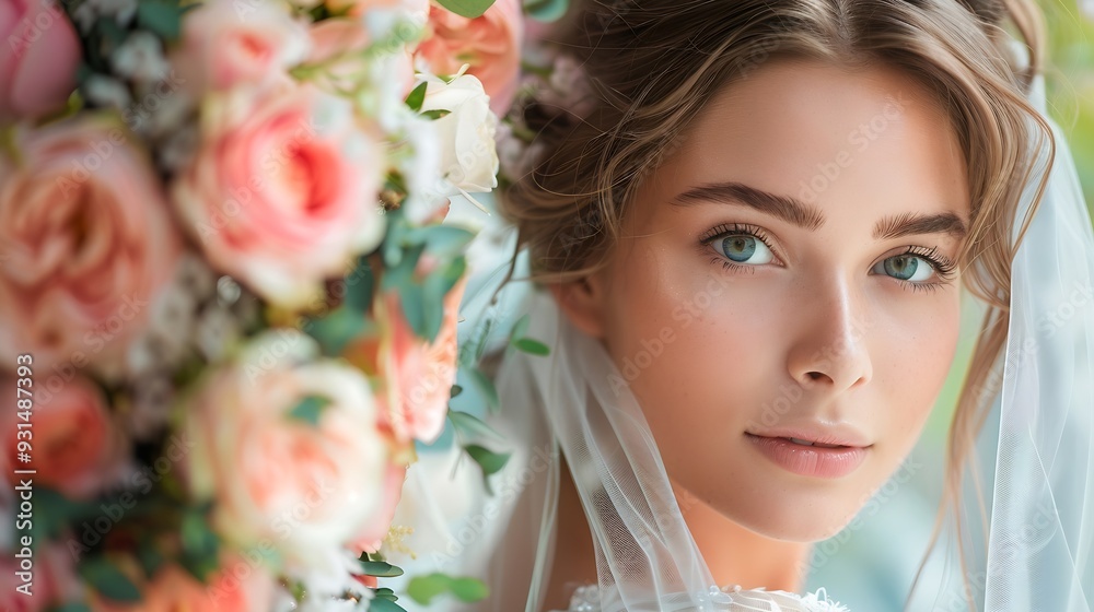 wedding decoration flowers beautiful bride : Generative AI wedding decoration flowers beautiful bride : Generative AI