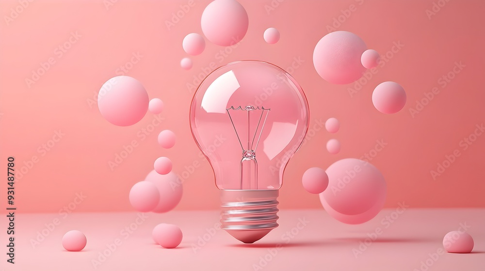 Expanding Circles of Illuminating Ideas Growth and Innovation in 3D Flat Design Expanding Circles of Illuminating Ideas Growth and Innovation in 3D Flat Design