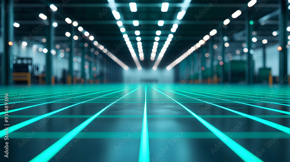 Internet of things and smart facility management concept, using internet and cloud technology for warehouse, storage, logistic and infrastructure