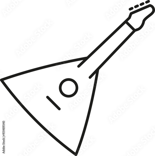 Balalaika icon. Music instrument symbol.