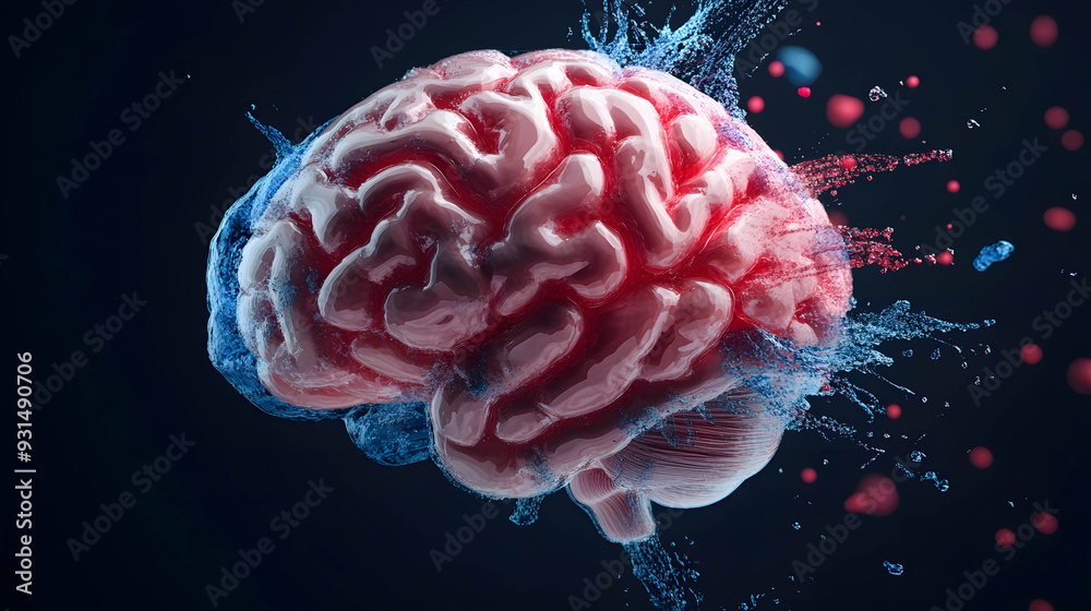Fototapeta premium Mindset investment and do business, balance of emotion and logic in investing, financial and investment psychology concept.
