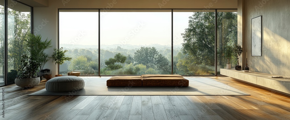 Modern Home Interior, Open Space, Natural Light, Clean Lines, Elegant Design Modern Home Interior, Open Space, Natural Light, Clean Lines, Elegant Design
