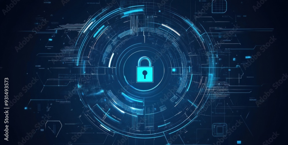 Circular Digital Lock Interface Circular Digital Lock Interface