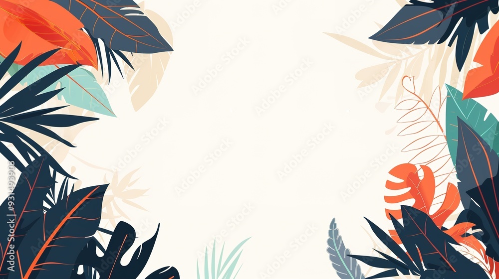 Fototapeta premium Abstract foliage background