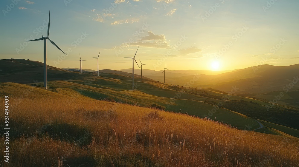 Obraz premium Executives developing renewable energy 