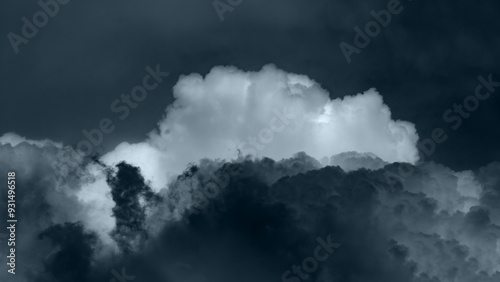 Dramatic storm clouds. Thunder clouds in the sky.