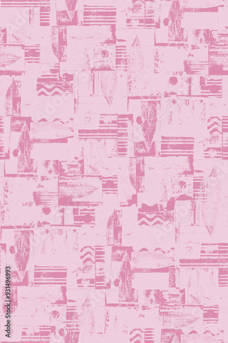 pattern with pink and white background