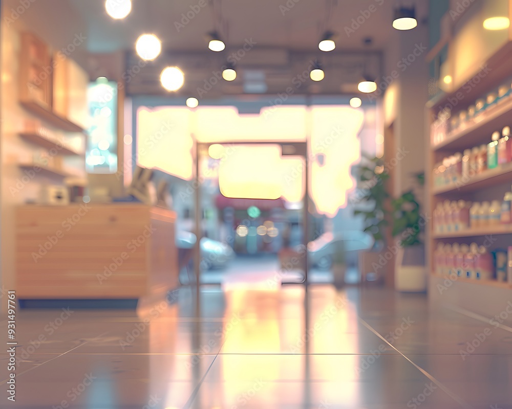 Fototapeta premium Blurred pharmacy background
