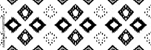 black and white seamless pattern