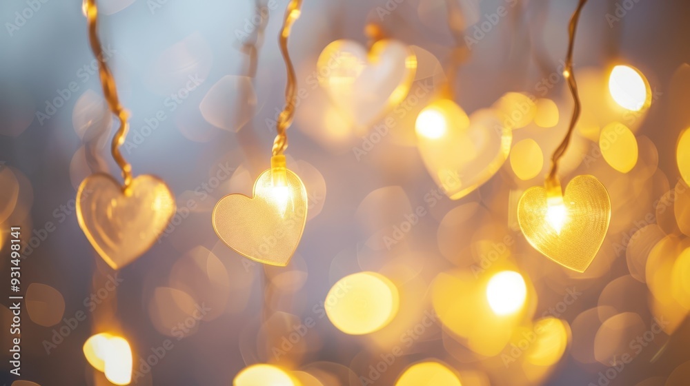 The glowing heart lights The glowing heart lights