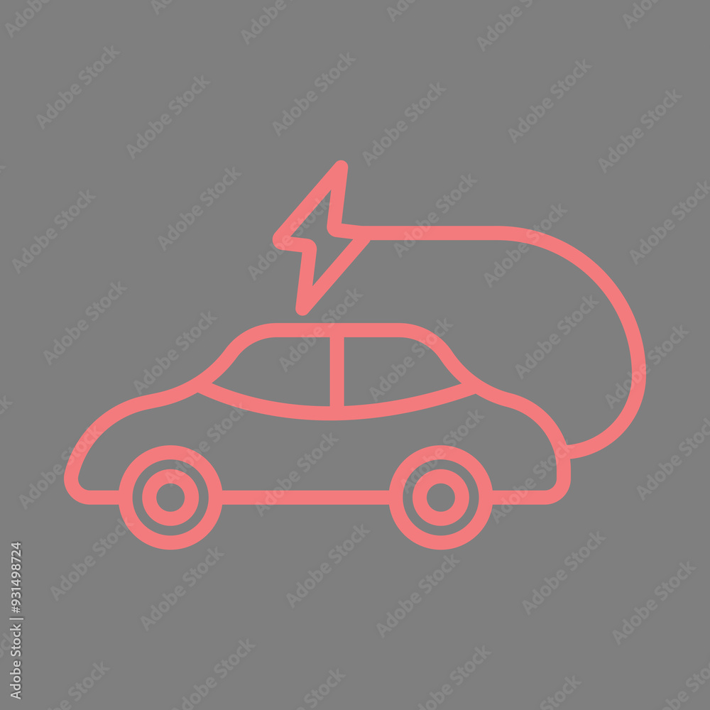 Electric Car icon Design Electric Car icon Design