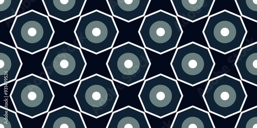 Arabesque background octagon tiles star pattern. Ornamental line shape colorful geometric design. Stylish scarf, dress, shirt textile fabric swatch. Vector graphic easy to recolor allover print block.