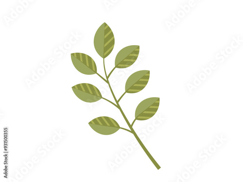 Leaves vector illustration. In realm botany, leaves and foliage embody very essence life Growing garden instills deep appreciation for intricate world leaves Leaves grow and intertwine, creating