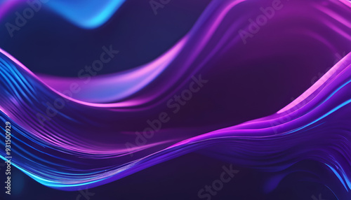 Fluidic Dreamscapes: A Symphony of Purple and Blue in Motion