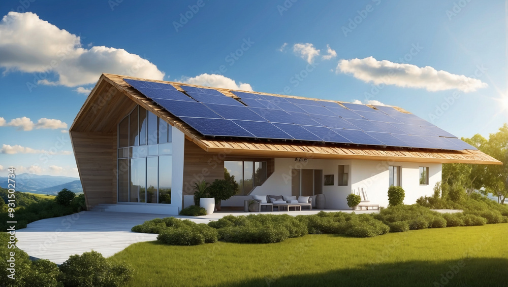 Solar energy roof and nature