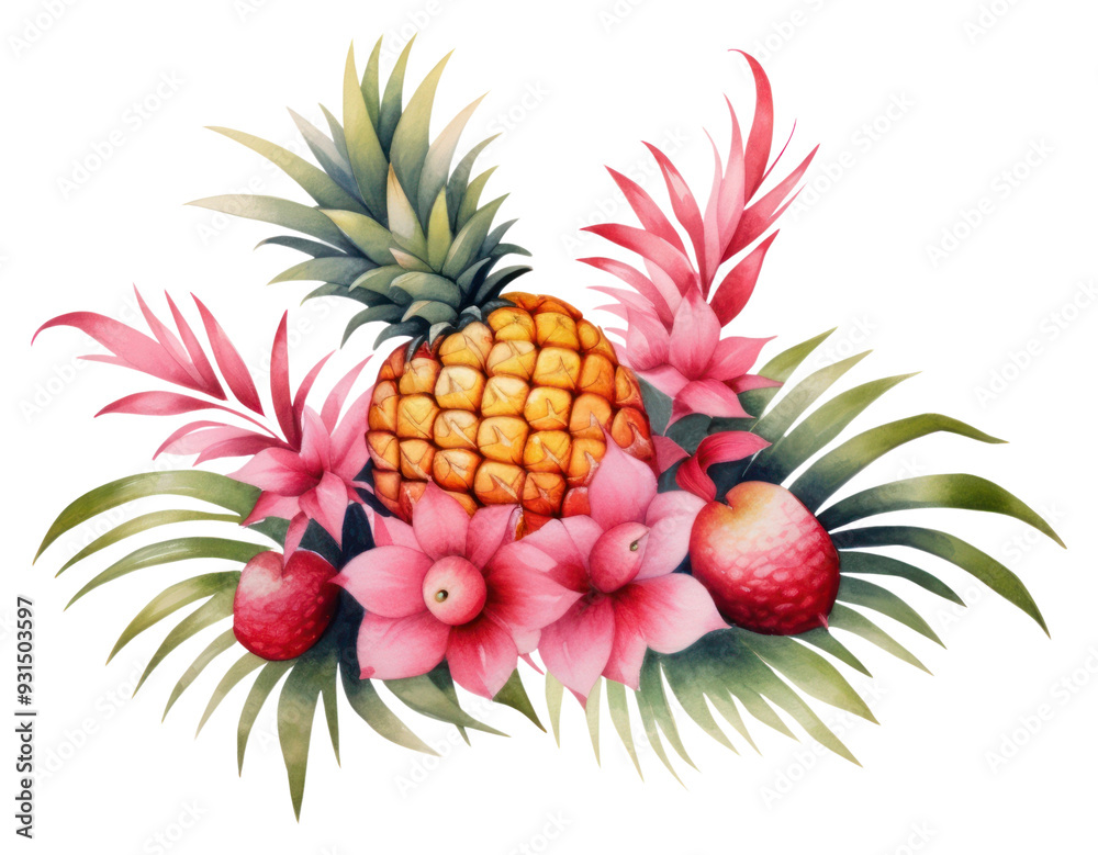 PNG Pineapple flower plant fruit. PNG Pineapple flower plant fruit.