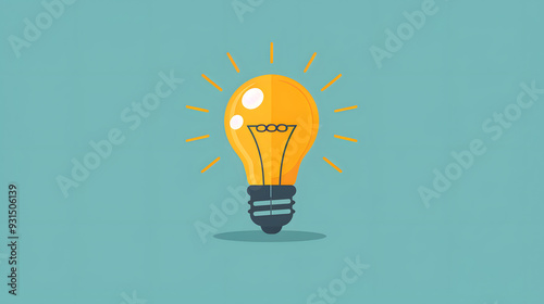 Light bulb with compass, guiding growth through insight