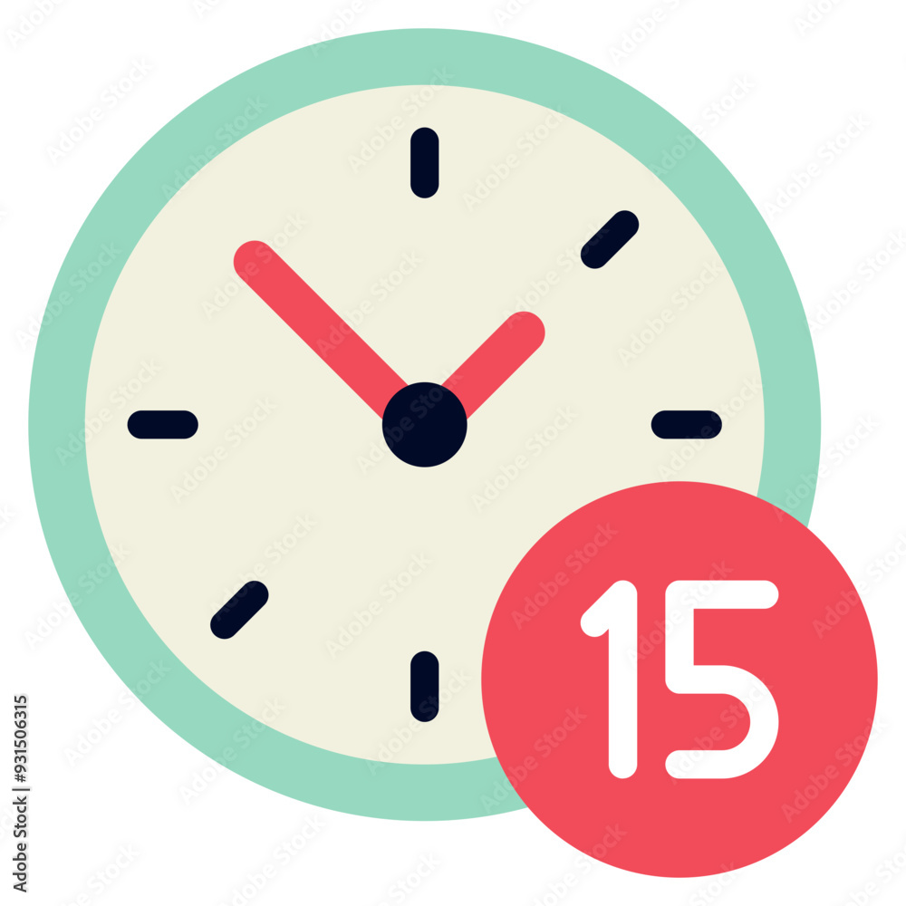 Minute Time and Date icon illustration Minute Time and Date icon illustration
