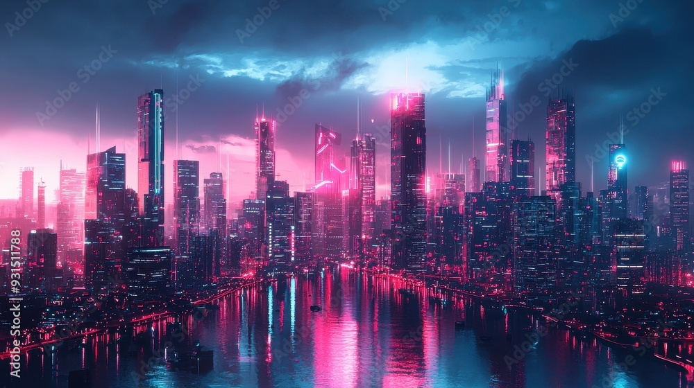 Futuristic cityscape Futuristic cityscape