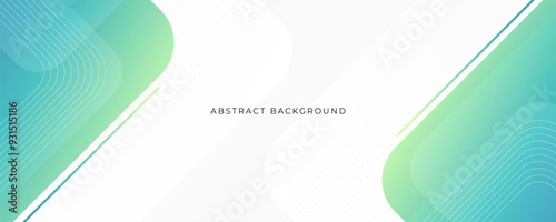 Abstract green gradient background. Modern creative green gradient geometric design. Suit for brochure, banner, poster, website, flyer, cover, backdrop. Eps 10