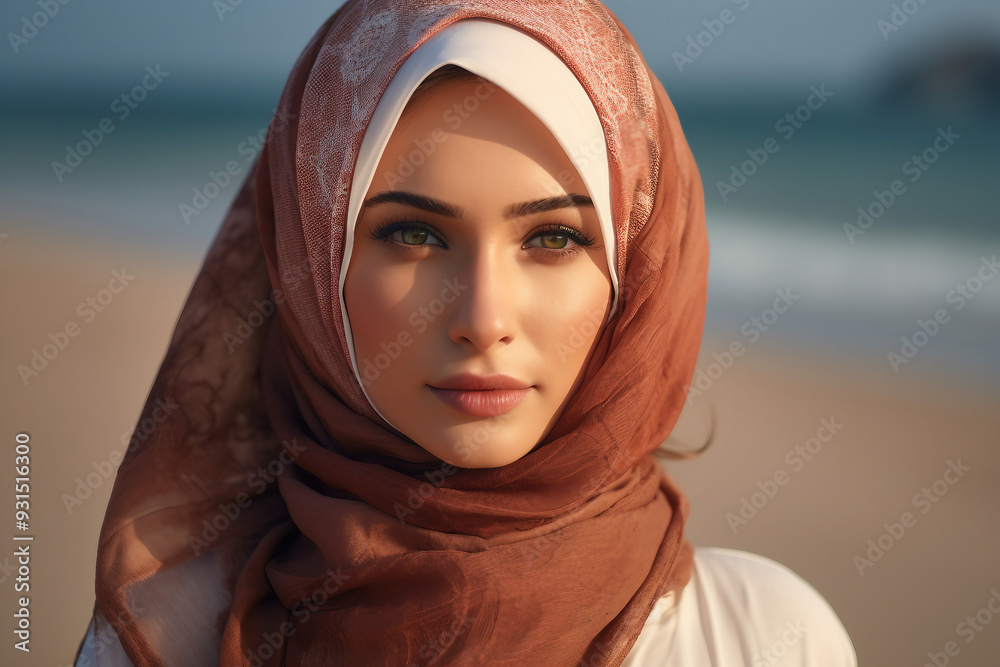 Beautiful arabian young woman in modern life everyday routine business, Generative AI Beautiful arabian young woman in modern life everyday routine business, Generative AI
